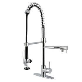 Ls850.dl Kingston Brass Ls8501dl Concord 1.8 Gpm 1 Hole Pre-rinse Kitchen - Chrome