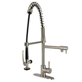 Ls8508dl Kingston Brass Concord 1-handle Pre-rinse Kitchen Faucet Brushed Nickel