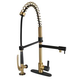 Ls850ctlbbmb Kingston Brass Ls850ctl Continental 1.8 Gpm 1 Hole Pre-rinse Pull - Black