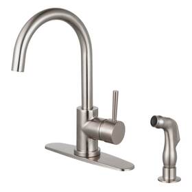 Ls857.dlsp Kingston Brass Ls8578dlsp Concord 1.8 Gpm Standard Kitchen Faucet - Nickel