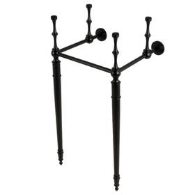 Vpb33140 Kingston Brass Vpb3314 Edwardian 14 Inch Console Base - Black