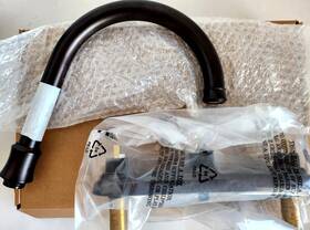 W9y-kbr-fb7795plsp Kingston Brass Centerset Kitchen Faucets With Sprayer - Oil Rubbed Bronze