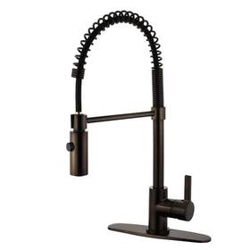 Yls8775ctl Kingston Brass Faucet 19.6 Inch Single-handle Pull-down Sprayer In Oil Rubbed Bronze