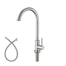 Dbn-kf07-bn Kirlystone Cold Water Only Kitchen Faucet Solid Stainless Brushed Nickel