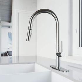 Vg02029stk1 Kitchen Faucet Gooseneck Secure Docking Spot Resistant Brass Stainless Steel