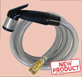 88-422-4 Kitchen Sink Faucet Sprayer Assembly Universal Fit Black Plastic Head And Hose New