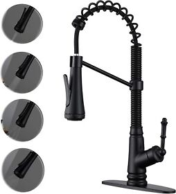 Goo1215xj Kitchen Sink Faucet Spring With Pull Down Sprayer Single Handle Cover Mixer Tap