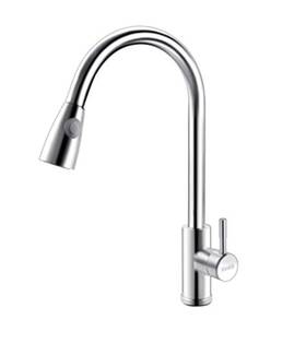Klabb-s20 Klabb Stainless Steel Faucet Single Handle High Brushed Nickel Pull Out Kitch