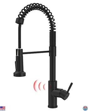 B08twfqpnl Kobalt Matte Black Touchless Kitchen Faucet With Motion Sensor And Pull Down Sprayer