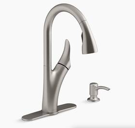 R32323-sd-vs Kohler 0885612776877 Touchless Pull-down Kitchen Faucet With Soap Dispenser