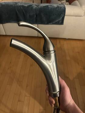10433-us-aa Kohler Pull-out High Arc Kitchen Faucet Brushed Nickel Lever Handle