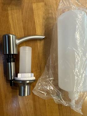 Kohler 1261747 Soap Lotion Dispenser Brushed Nickel Sink Mount New Old Stock