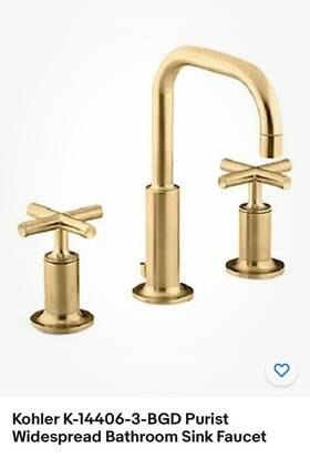 K-14406-3-bgd Kohler 14406-3-bgd Purist Widespread Bathroom Sink Faucet