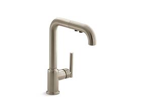 Kohler 195711028617 Purist Pull-out Kitchen Sink Faucet With Three-function Sprayhead