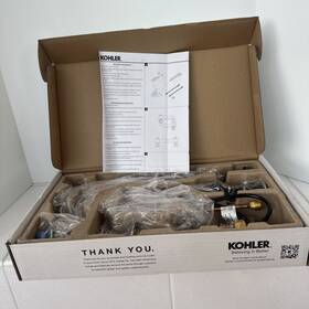 Kohler 1prec27954-4d-sn Rill 8 Inch Widespread 2 Handle Water Sense With Drain Rec27954-4d-sn-aa