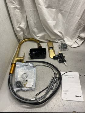 22036-2mb Kohler Simplice Touchless Pull Down Kitchen Faucet Brass