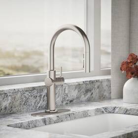 K-22974-wb-vs Kohler 22974-wb-vs Crue Voice Touchless Pull Down Kitchen Faucet Stainless