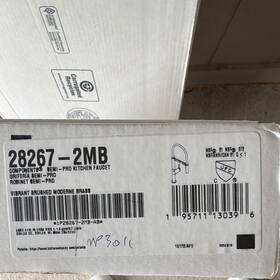 Kohler 28267-2mb Crue Semi-pro High Arc Deck Mount Kitchen Faucet Moderne Brass