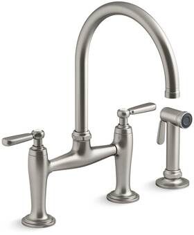 K28356-vs Kohler 28356-vs 1.5 Gpm Widespread Bridge Kitchen Faucet Vibrant Stainless