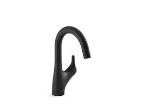 30472-bl Kohler Rival Single Handle Bar Sink Faucet Matte Black