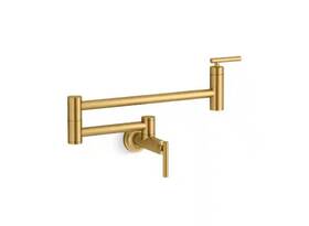 35745-mb Kohler Wall Mount Pot Filler Vibrant Brushed Moderne Brass