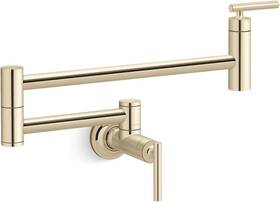 K-35745-af Kohler 35745af Wall Mount Pot Filler Faucet Vibrant French Gold