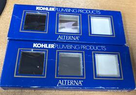 K-46059 Kohler 46059 Alterna Square Handle Faucet Inserts 2 Black White And Silver
