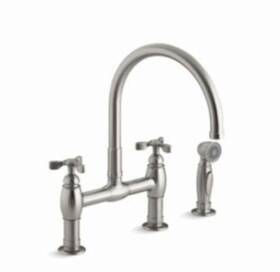 6131-3-vs Kohler Kitchen Faucet Bridge Stainless Steel