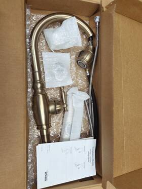 690-bv Kohler Vinnata 690 Bv Nos/new Complete Brushed Bronze Kitchen Faucet Single Hole