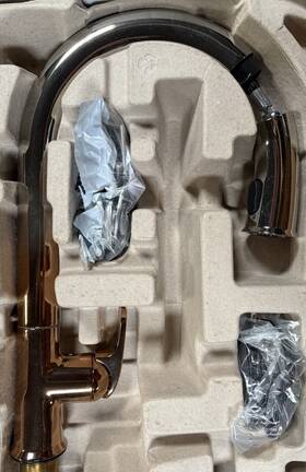 72218-3rs Kohler Touchless Pulldown Kitchen Faucet - Ombre Plshd Nckl To Ros Gld