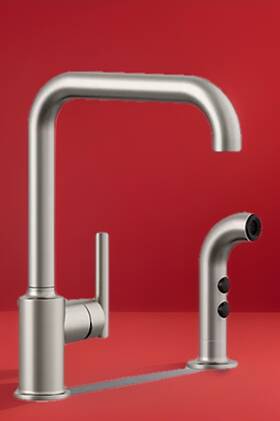 7508-vs Kohler A Purist Kitchen Sink Faucet - Vibrant Stainless Used