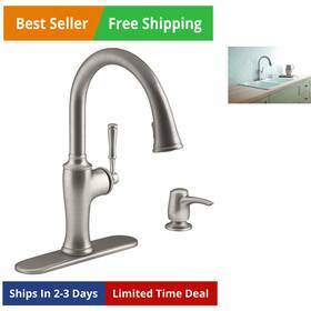 Kohler 885612398918 Cardale Vibrant Stainless 1-handle Pull-down Kitchen Faucet-model