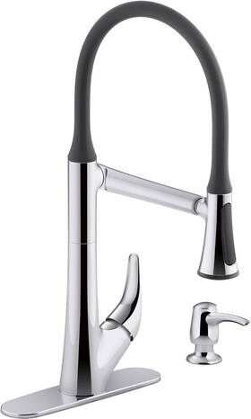 R77764-sd-cp Kohler 885612571182 Arise Articulating Pull Down Kitchen Faucet Polished Chrome