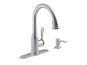 K-r23863-sd-vs Kohler 885612681539 Motif Kitchen Sink Faucet Vibrant Stainless