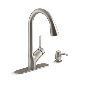 Kohler 885612758293 Setra Single-handle Pull-down Sprayer Kitchen Faucet In Vibrant Stainless