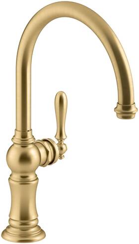 K-98263-2mb Kohler 99263-2mb Artifacts Kitchen Sink Faucet Vibrant Moderne Brushed Brass