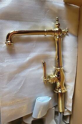 99266-f2-pb Kohler New 99266-pb Artifacts Victorian Kitchen Faucet Polished Brass