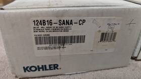 K-124b16-sana-cp Kohler 124b16-sana-cp Oblo Wall Mounttouchless Bathroom Sink Faucet With Kinesi