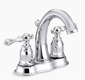 K-13490-4-cp Kohler Kelston Centerset Bathroom Sink Faucet 1.2 Gpm
