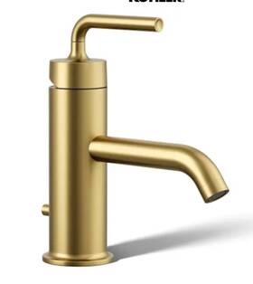 K-14402-4a-2mb Kohler Purist Bathroom Sink Faucet Pop Drain Moderne Brass New
