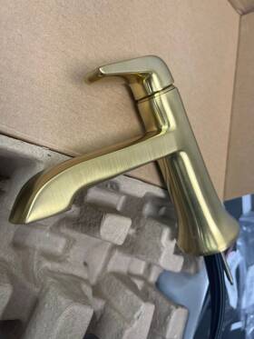 K-22022-4-2mb Kohler 1.2 Gpm Single Hole Bathroom Faucet With Pop-up Drain - Vibrant Brushed M
