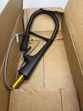 K-22060-bl Kohler Single-handle Tall Semi-professional Kitchen Sink Faucet Black