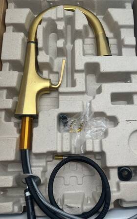 K-22063-2mb Kohler Graze - Kitchen Faucet Vibrant Brushed Brass Used