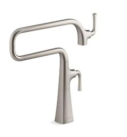 K-22067-vs Kohler Graze Pot Filler Faucet Vibrant Stainless Light Scratches