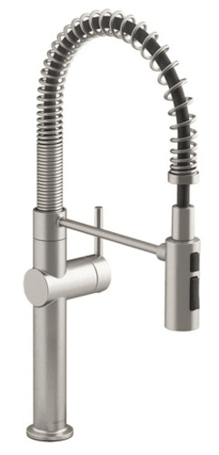 K-22973-vs Kohler Crue Semi Pro Pull Down Kitchen Faucet - Vibrant Stainless