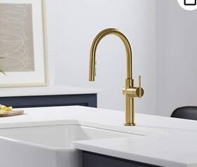 K-22974-wb-2mb Kohler Crue Pull Out Smart Touchless Kitchen Faucet Moderne Brass