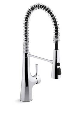 Kohler K-24662-cp Tempered Semi-pro Kitchen Sink Faucet Polished Chrome New