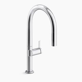 K-28270-cp Kohler Components Single Hole Touchless Pull Down Kitchen Faucet Battery Or Ac