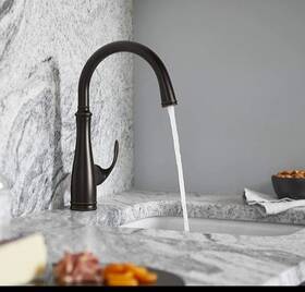 K-29107-2bz Kohler - Bar Swing Spout Faucet Brushed Nickel W Instructions New