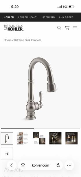 K-29709-wb-vs Kohler Artifacts Kitchen Sink Faucet - Vibrant Stainless